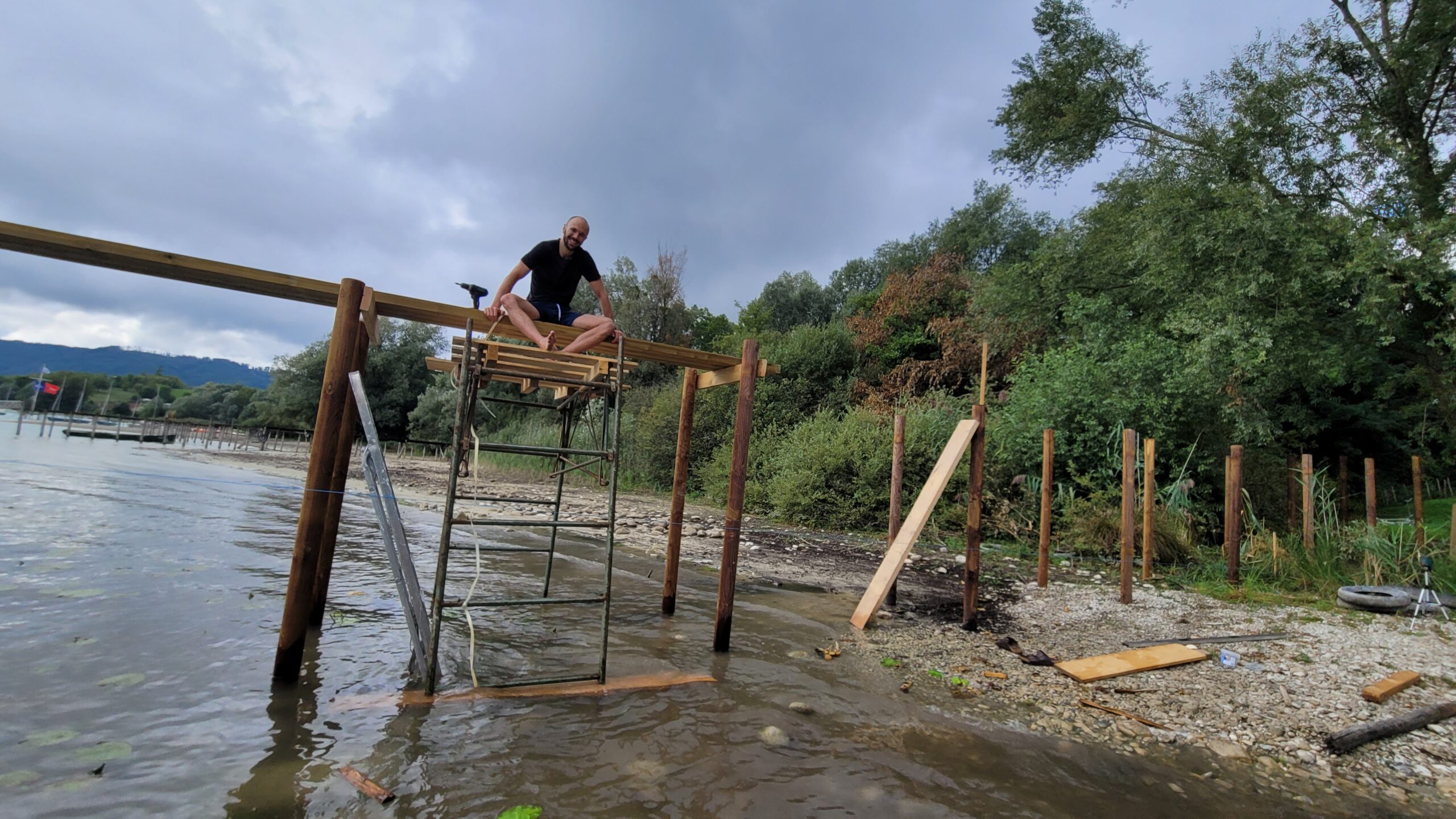 Ponton de la cabane